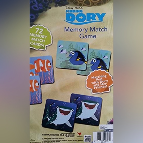 FINDING DORY MEMORY MATCH GAME NEW - Picture 2 of 2